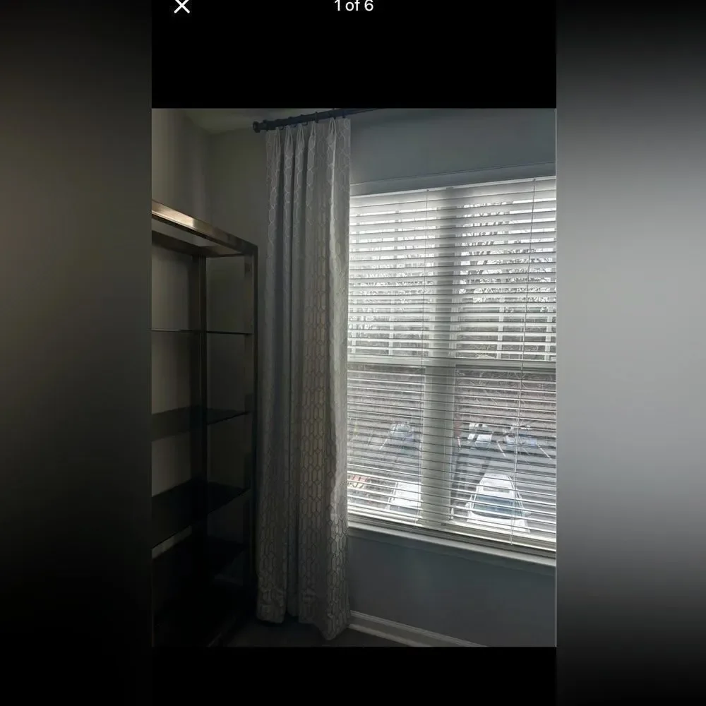 Custom Pleated Top Ballard Designs Curtain Panels x2